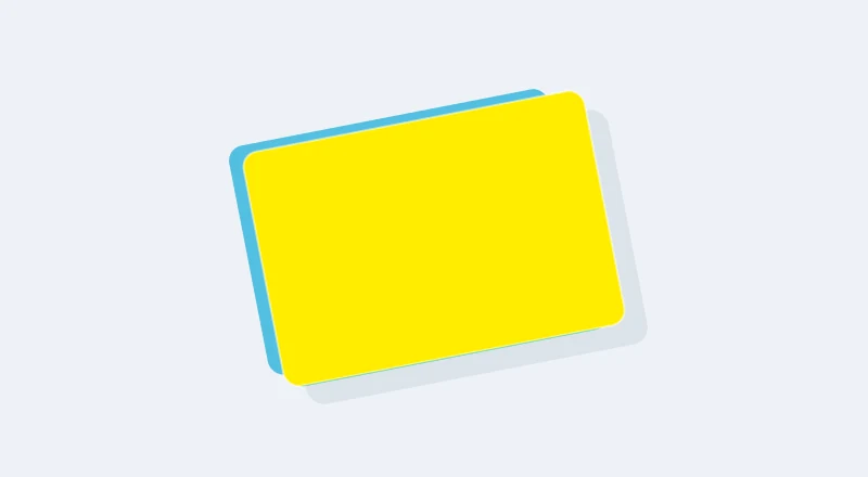 Coloured labels material illustration