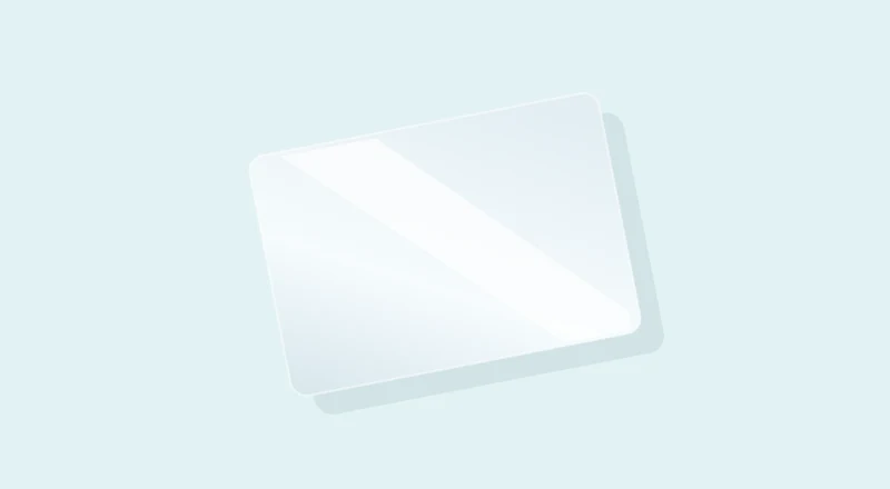 Gloss white polyester labels material illustration