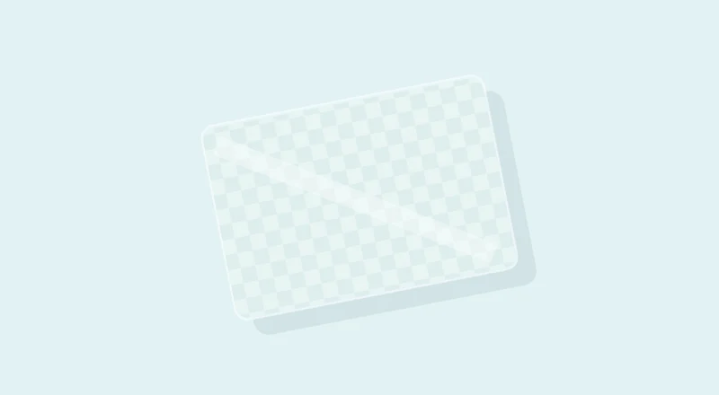Matt transparent polyester labels material illustration