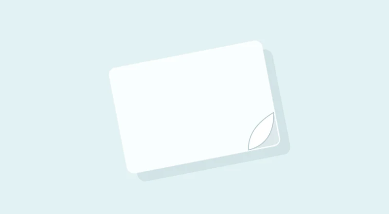 Removable white polyester labels material illustration